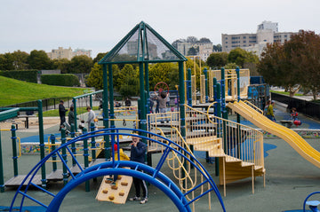 alta plaza park san francisco playstructure and view