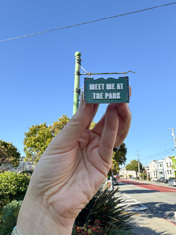 "Meet Me At the Park" Enamel Pin