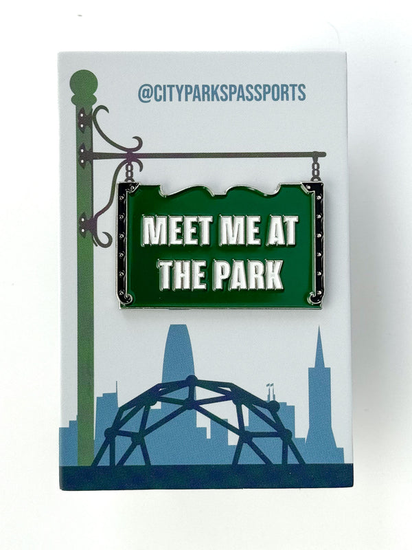 "Meet Me At the Park" Enamel Pin