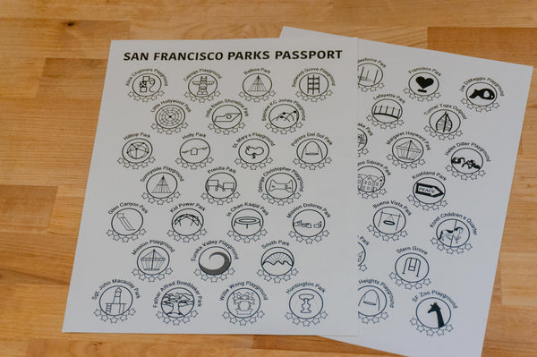 Printable Posters featuring 50 Bay Area City Playgrounds