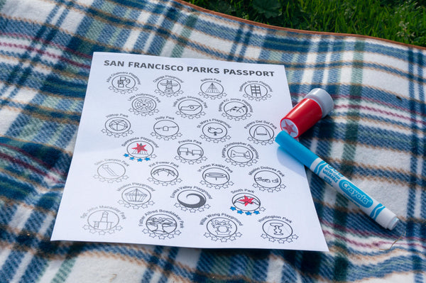 Printable Posters featuring 50 Bay Area City Playgrounds