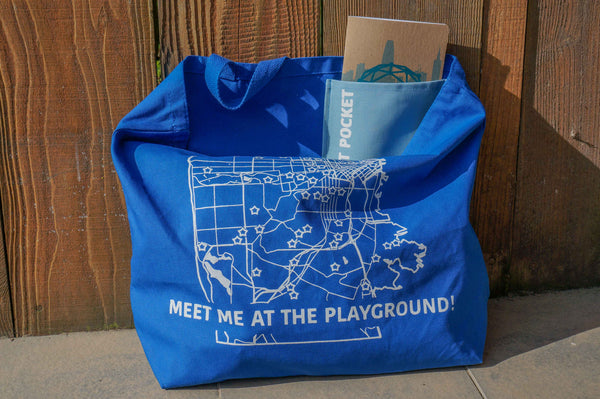 "Meet me at the playground" Park Tote Bag